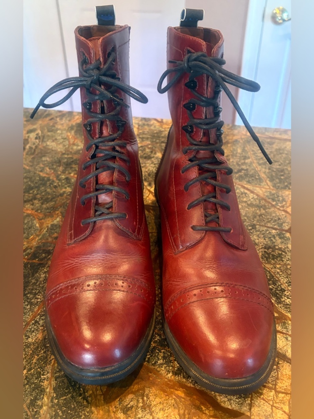 Ariat Women’s Cognac Leather Lace-Up Chukka Paddock Boots